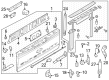 Ford F-250 Super Duty Tailgate Latch Diagram - ML3Z-9943150-C