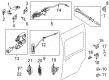 2011 Ford Transit Connect Door Lock Diagram - 2T1Z-18168-C