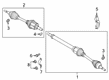 2020 Lincoln Nautilus CV Joint Diagram - K2GZ-3B436-C