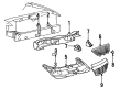 1995 Lincoln Continental Grille Diagram - F5OY8200A