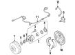 2002 Mercury Villager Wheel Cylinder Diagram - XF5Z-2261-AA