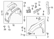 2013 Ford Focus Wheelhouse Diagram - AM5Z-16103-B