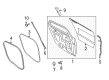 2016 Lincoln MKZ Weather Strip Diagram - GP5Z-5425324-A