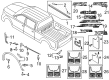 Ford F-150 Mud Flaps Diagram - VHL3Z-16A550-H