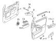 2014 Ford F-350 Super Duty Mirror Switch Diagram - 7L1Z-17B676-AA