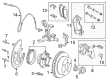 Lincoln Town Car Brake Backing Plate Diagram - 3W1Z-2K004-AA