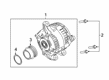 Lincoln Alternator Pulley Diagram - K2GZ-10344-A