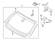 Lincoln Windshield Diagram - KA1Z-5803100-F