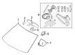 Lincoln MKX Car Mirror Diagram - 8U5Z-17700-R