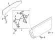 Ford Mustang Window Regulator Diagram - FR3Z-6323208-D