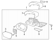 2021 Ford Explorer Car Mirror Diagram - LB5Z-17683-XB