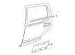 2004 Ford Excursion Door Moldings Diagram - 2C7Z-78101A04-BPTM