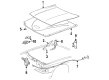 1994 Ford Crown Victoria Hood Diagram - F7AZ16612BB