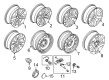 2023 Ford F-150 Lightning Wheel Cover Diagram - FL3Z-1130-L