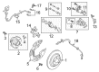 Lincoln Wheel Hub Diagram - HP5Z-1104-C