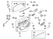 2007 Lincoln MKX Mirror Actuator Diagram - 6U5Z-17D696-C