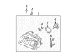 Mercury Headlight Diagram - 9W3Z-13008-A