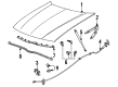 1992 Ford Taurus Hood Diagram - F2DZ16612A