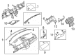 2012 Ford Taurus Steering Column Cover Diagram - AG1Z-5404459-AA