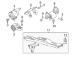 2009 Ford F-150 Motor And Transmission Mount Diagram - 9L3Z-6A023-A