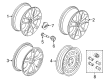 2014 Ford Escape Spare Wheel Diagram - CJ5Z-1007-G