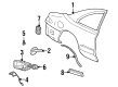 1995 Lincoln Mark VIII Fuel Door Diagram - F3LY63405A26A