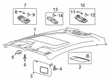 2012 Ford Fiesta Sun Visor Diagram - BE8Z-5404104-BB