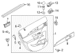 2007 Lincoln MKX Weather Strip Diagram - 7T4Z-7825860-A