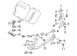 2008 Ford Escape Engine Mount Bracket Diagram - 6M6Z-6M007-A