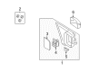 2008 Mercury Sable Mirror Cover Diagram - 8T5Z-17D742-AA