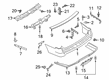 Lincoln Navigator Bumper Reflector Diagram - JL7Z-13A565-B