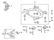 2009 Mercury Sable Front Cross-Member Diagram - 9G1Z-5C145-A