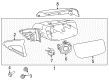 2013 Lincoln MKS Mirror Cover Diagram - 8A5Z-17D742-AAPTM