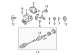 Ford Expedition CV Boot Diagram - F65Z-3A331-AA