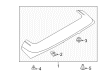 Ford Focus Spoiler Diagram - CP9Z-5844210-BA