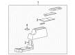 Ford Freestar Center Console Base Diagram - 3F2Z-17045A36-CAC