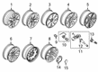 2016 Ford F-150 Wheel Cover Diagram - FL3Z-1130-H