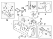 2011 Mercury Mariner Center Console Base Diagram - BL8Z-78045A76-UA