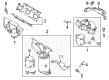 2017 Ford Edge Muffler Hanger Straps Diagram - DA8Z-5A204-A