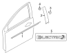 2018 Ford Focus Door Moldings Diagram - CP9Z-5820554-A