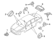 Lincoln Nautilus Car Speakers Diagram - FA1Z-18808-E