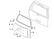 2006 Ford Expedition Weather Strip Diagram - 2L1Z-7842084-CA