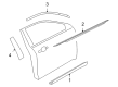 2014 Ford Special Service Police Sedan Door Moldings Diagram - DG1Z-5420555-AA