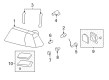 Mercury Instrument Panel Light Bulb Diagram - F6DZ-13466-FA