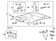 2022 Ford Ranger Dome Light Diagram - H1BZ-13776-B