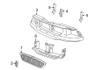 Lincoln Blackwood Grille Diagram - YL7Z-8200-AAB