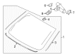 Lincoln Windshield Diagram - GP5Z-5403100-B