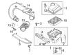 Ford Fusion Air Intake Coupling Diagram - HS7Z-9B659-A