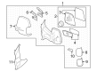 2022 Ford E-Transit Mirror Cover Diagram - BK3Z-17D742-E