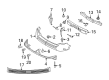 Lincoln MKX Bumper Diagram - 7A1Z-17K835-C